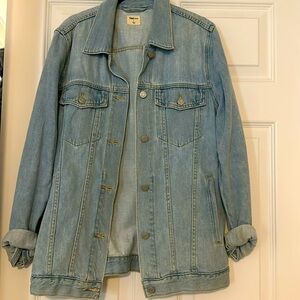 GAP oversized jean jacket, light denim, size S